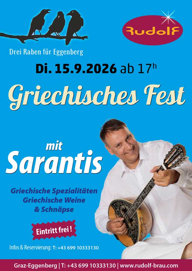 3 Raben: Griechisches Herbstfest im Rudolf