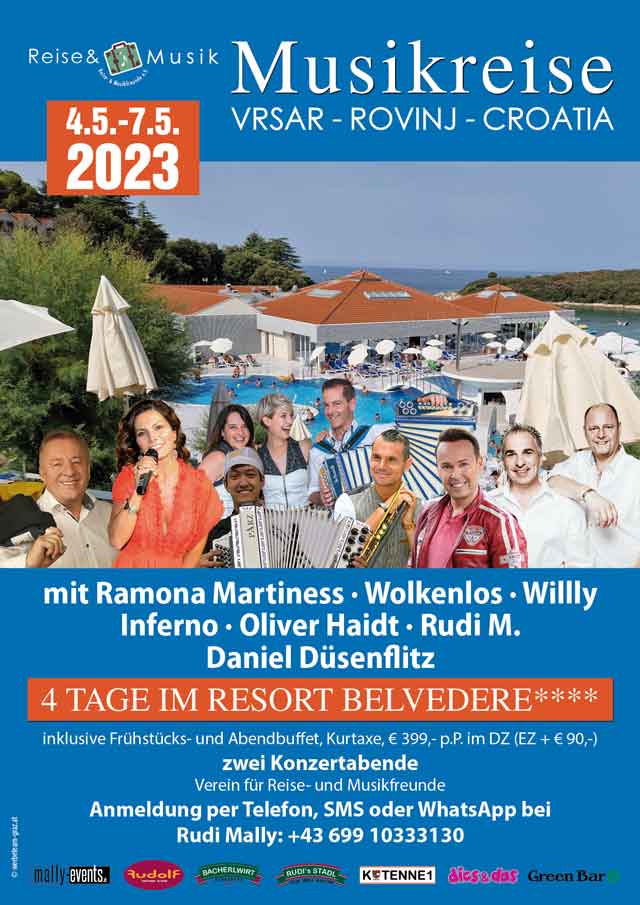 Rudi Mally Musikreise 2023 Vrsar, Rovinj, Croatia