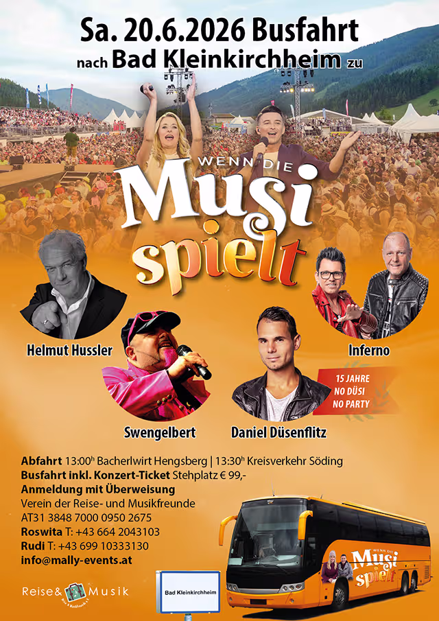 Busfahrt zu "Wenn die Musi spielt"