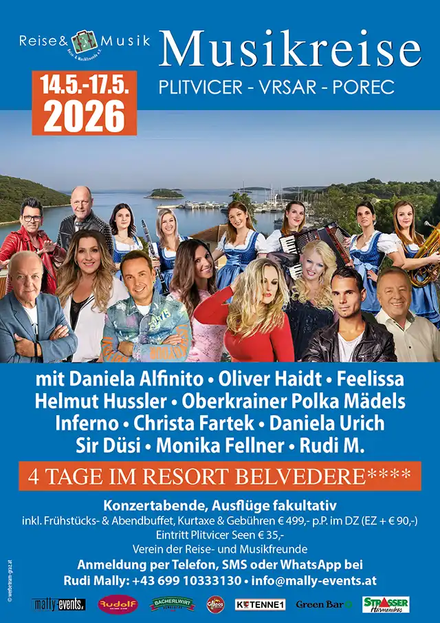 Rudi Mallys Musikreise Vrsar 2026
