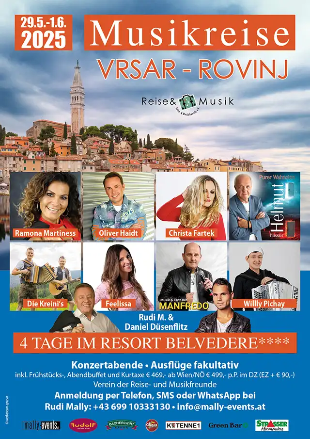 Rudi Mally Musikreise nach Vrsar - Rovinj Rudi Mally Musikreise nach Vrsar - Rovinj