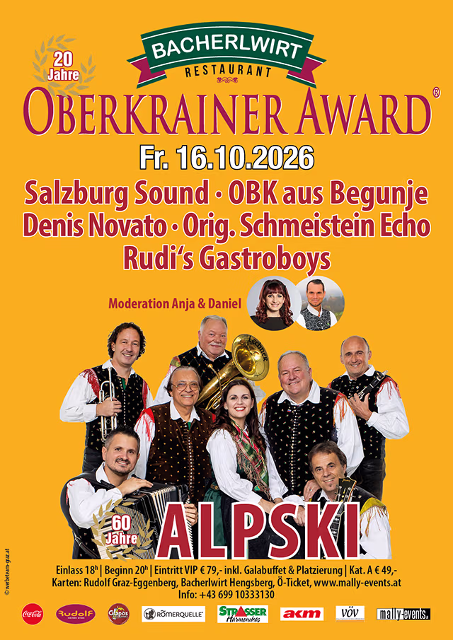 Oberkrainer Award im Bacherlwirt Hengsberg