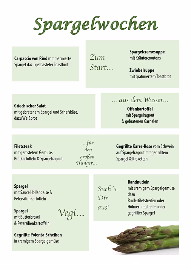 Bärlauch-Gerichte im Restaurant Rudolf Graz